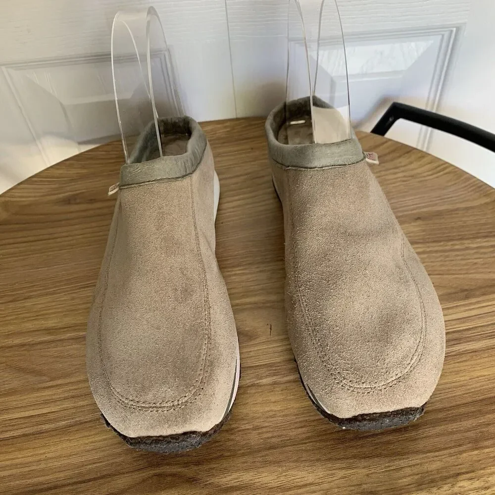 Womens Vans Suede Street Clog II Shoes Size 8.5 Slip-On Beige - Picture 10 of 16